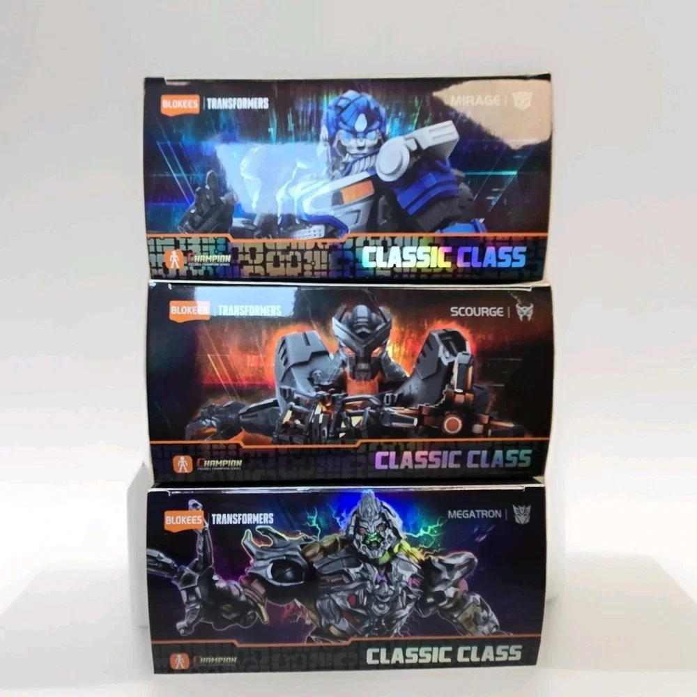 Blokees Transformers Classic Class Lot of 3 Models Megatron,Scourge, Mirage New‎